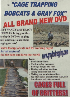 Tracy Truman & Jeff Yancy's Cage Trapping Bobcats & Gray Fox DVD #Trumandvd